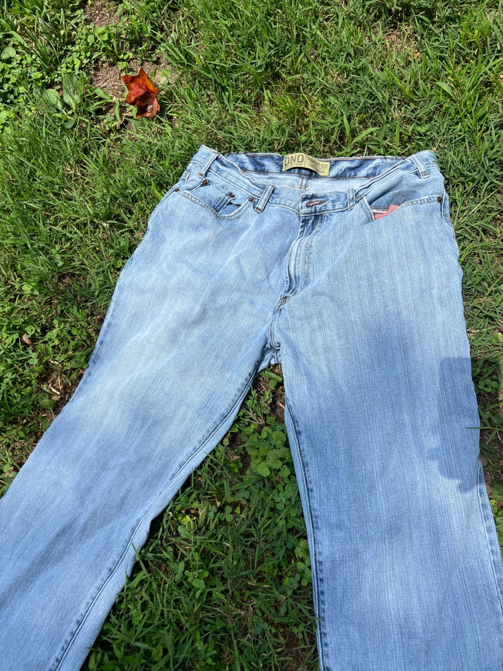 Old Navy Light Blue Straight-Cut Denim Jeans